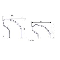 Verzinkt fietsenrek 3 fietsen