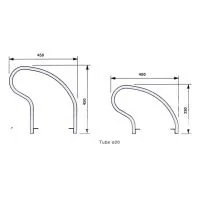 Verzinkt fietsenrek 3 fietsen