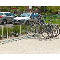 Verzinkt fietsenrek 8 fietsen voorzien van 4 beugels