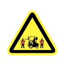 Voor of achter heftruck staan