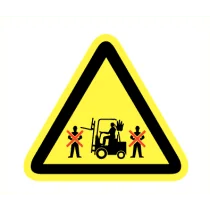 Voor of achter heftruck staan
