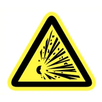 Waarschuwing Explosieve stoffen