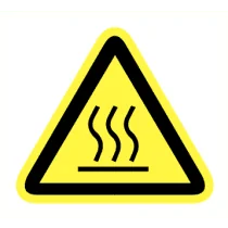 Waarschuwing heet oppervlak