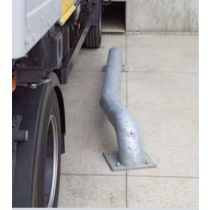 Wielgeleiders lengte 190 cm staal met voetplaat