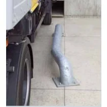 Wielgeleiders lengte 233 cm staal met voetplaat