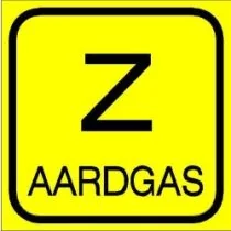 Zinkerbord Aardgas