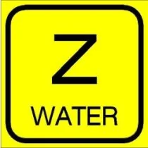 Zinkerbord Water