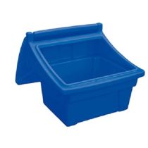 Zoutbak 100 liter, kleur blauw