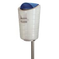 Vuurbestendige buitenafvalbak 50 liter gekleurd deksel