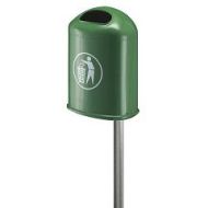 Metalen afvalbak 45 liter kleur groen