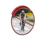 Ronde basic verkeersspiegel van acryl Ø 60 cm met zonneklep