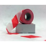 Afzetlint standaard 100 meter x 8 cm, rood/wit