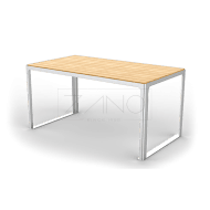 Buitentafel model Scandik, rechthoek, hout