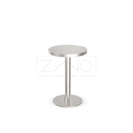Buitentafel model Scandik, rond, tafelblad geperforeerd staal