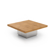 Buitentafel serie Quadro, hoog 45 cm, vierkant 120 cm