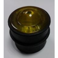 Glasbolreflector in rubber ø 5 cm, geel