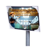 JISLON industriespiegel acryl 40 × 60 cm met weerspiegeling van medewerker in bedrijfshal