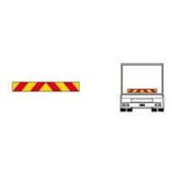 Markering vrachtwagen achterzijde diagonaal