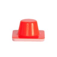 Mini afzetkegel 5 cm fluor oranje