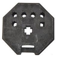 Recycle baakvoet, 1 stuks opening 40 x 40 mm en 5 stuks opening Ø 42 mm