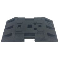 Recycle baakvoet 80 x 40 x 12 cm, 2 stuks opening 40 x 40 mm, 1 stuks opening 60 x 60 mm en 2 stuks opening ø 42 mm