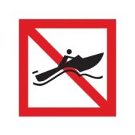 Scheepvaartbord A.18 / Verboden voor snelle motorboten