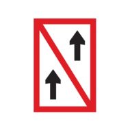 Scheepvaartbord A.2 / Voorbijlopen verboden