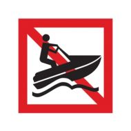 Scheepvaartbord A.20 / Verboden voor waterscooters