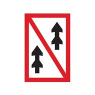 Scheepvaartbord A.3 / Voorbijlopen verboden voor samenstellen onderling
