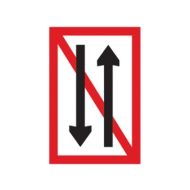 Scheepvaartbord A.4 / Ontmoeten en voorbijlopen verboden