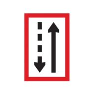 Scheepvaartbord B.3b / Verplichting zich aan de stuurboordzijde van het vaarwater te houden