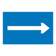 Scheepvaartbord D.3a / Aanbevolen vaarrichting