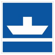 Scheepvaartbord E.4a / Niet vrijvarende veerpont