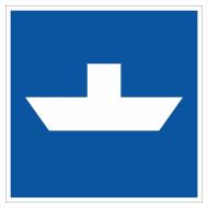 Scheepvaartbord E.4b / Vrijvarende veerpont