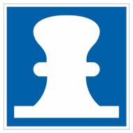 Scheepvaartbord E.7 / Toestemming te meren aan de zijde van de vaarweg waar het bord is geplaatst
