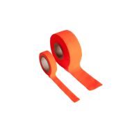 Textiel lint hoge zichtbaarheid 100 meter x 5 cm, fluor oranje