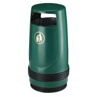 UV-bestendige afvalbak Merlin 90 liter, kleur donkergroen