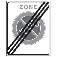 Verkeersbord E03ze, Einde zone verbod fietsen en bromfietsen te plaatsen