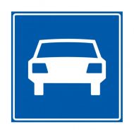Verkeersbord G03, Autoweg