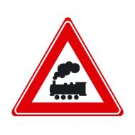 Verkeersbord J11 - Waarschuwing overweg zonder slagbomen