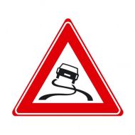 Verkeersbord J20 - Waarschuwing slipgevaar