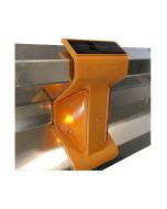 Solar reflector oranje voor plaatsing op vangrail
